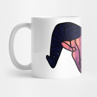 Aries zodiac horoscope cool red blue Mug